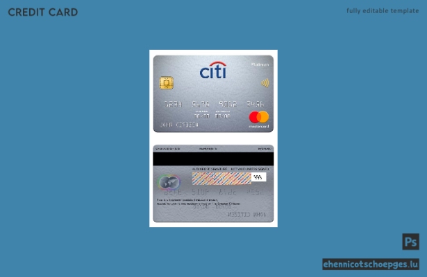 Schweden Citibank Mastercard Platinum Beispielvorschau